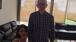 Bodybuilder defends home with ass double penetration