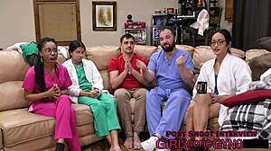 Aria Nicoles undergoes 2023 physical with Doctor Tampa at GirlsGoneGyno hospital exam.