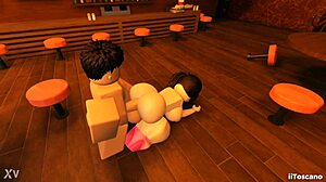 i fucked a slut in the bar with my big cock