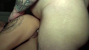 candie cross surrenders in submissive anal training, getting her blowjob and tits humiliated