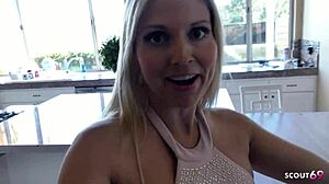 Blonde wife cheats with big dick in hard fuck