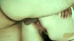 Pregnant Wife Sits on Big Pussy with Cum on Ass