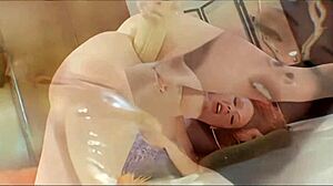 red milf audrey hollander sex with giant dildo and cock.