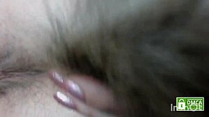 Hairy toy penetrates hairy ass with silent farting