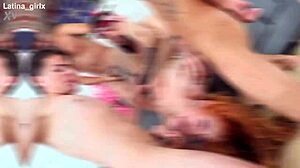 Little Chloe Dap Takes Thick Cocks in Anal Gangbang Cumshot