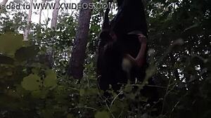 I fuck my stepsister in the mouth in the woods so her boyfriend doesnt catch us