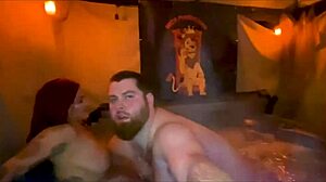 INTENSE HOT TUB CREAMPIE FUCK With SANTANA RED