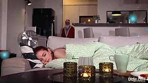 Santa Fucks Pretty Redhead's Tight Pussy Doggy Style For Christmas!