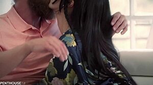 Penthousegold com asian hottie marica hase bends for big dick doggystyle pounding