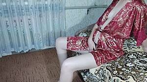 Korean girl banging hard while husband’s gone, so wild!