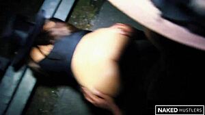 Halloween night with a big black round ass