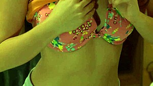 Cindy Teases With Dildo Before Cock In Mouth