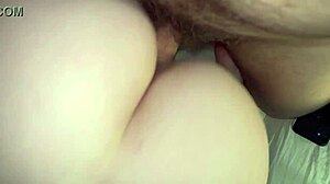 Wow, watch me slam this hot blonde babe in a quick doggystyle ride!