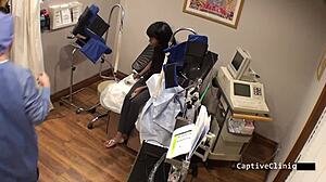 The new guinea pig eliza shields screams in sex with small tits gloves fetish toys 😈