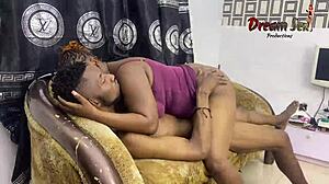 Big tits maid rides BBC boss