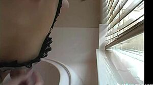 brunette teen slut gives jerk off instructions