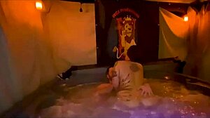 INTENSE HOT TUB CREAMPIE FUCK With SANTANA RED
