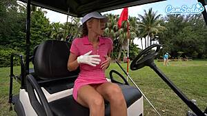 Big TITS Teen 18+ Golfer Caught MASTURBATING In Public On Golf Course