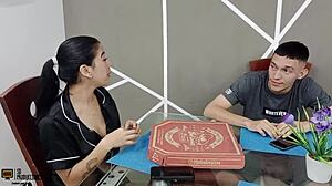 Stepbrother can't resist my pussy, fucks me and cums on my ass