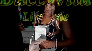 Ebony tries first anal