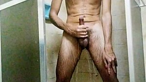 Bathing in the tub while pleasuring herself intensely