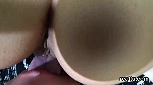 Exquisite czech nympho seduced in hypermarket and banged in pov.