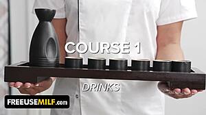 Busty Asian Chef Uses Dildo