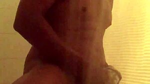 Solo bathing in the shower for relaxation