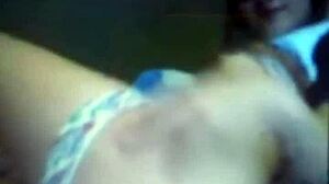 French slut Fanny toys her shaved pussy on webcam