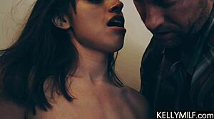 ella knox uses throat and huge tits to milk big dick and gets fucked rough