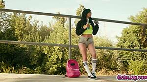 Savannah Sixx Kisses Gia Derza for Bedroom Tribbing and Groping