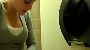 I just had to cum quick in the toilet