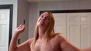 i watch my wife strip to music teasing her big tits