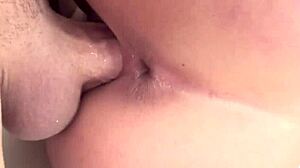 charley with big tits gets ready to be fucked by justice young in hardcore sex scene. cumshot on her ass.