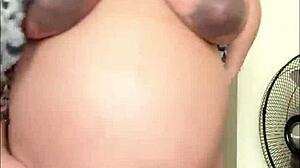 Hairy and Horny Pregnant Arab Wife Discovers Wild Solo Desire in Video