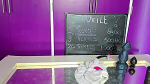 Siswet Plays with Large Dildo in Her Ass 😏