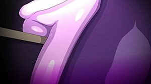 Princess Bubblegum engages in threesome with futanari, getting blowjob and cum on big tits