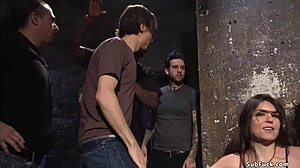 That hairy pussy brunette gets dp banged