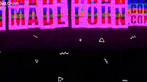 A blonde teases with oral