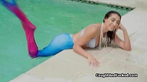 Mermaid Neighbor's Sultry Blowjob