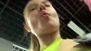 Big dick fucks me hard in public outdoor setting