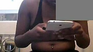 This horny young ebony teen is ready for some action in the bedroom.