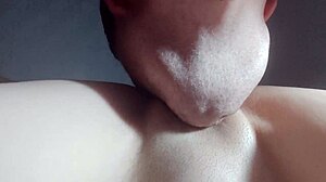 Big cock intensely fucks asian girl's juicy tight pussy in close-up.