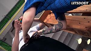 yo, this beautiful big-ass russian teen cheats at horny hostel