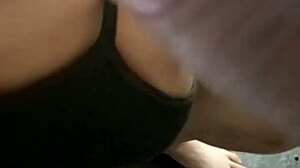 Latina babe enjoys anal play with toys in homemade bathroom session