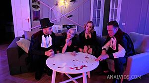 real halloween party turns into a wild teen orgy