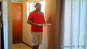 caught wife banging pizzaguy on hidden spycam