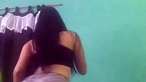 teen brazilian amateurs dancing funk in portuguese style