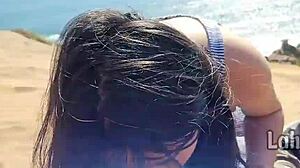 She Swallows Cum Outdoors In Public Oral Scene With Natural Tits And Deepthroat Facial