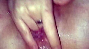 Argentinian woman squirts during emotional masturbation